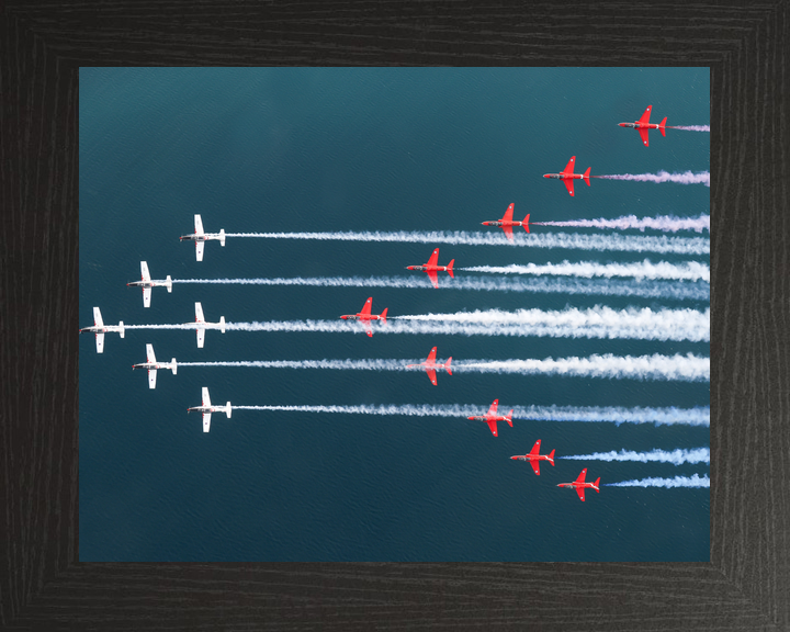 RAF Red Arrows and Wings of Storm Mixed Formation April 2024