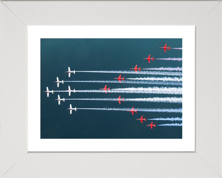 RAF Red Arrows and Wings of Storm Mixed Formation April 2024