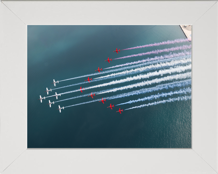 RAF Red Arrows and Wings of Storm Mixed Formation April 2024