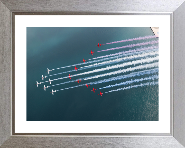 RAF Red Arrows and Wings of Storm Mixed Formation April 2024