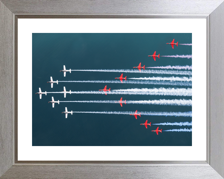 RAF Red Arrows and Wings of Storm Mixed Formation April 2024