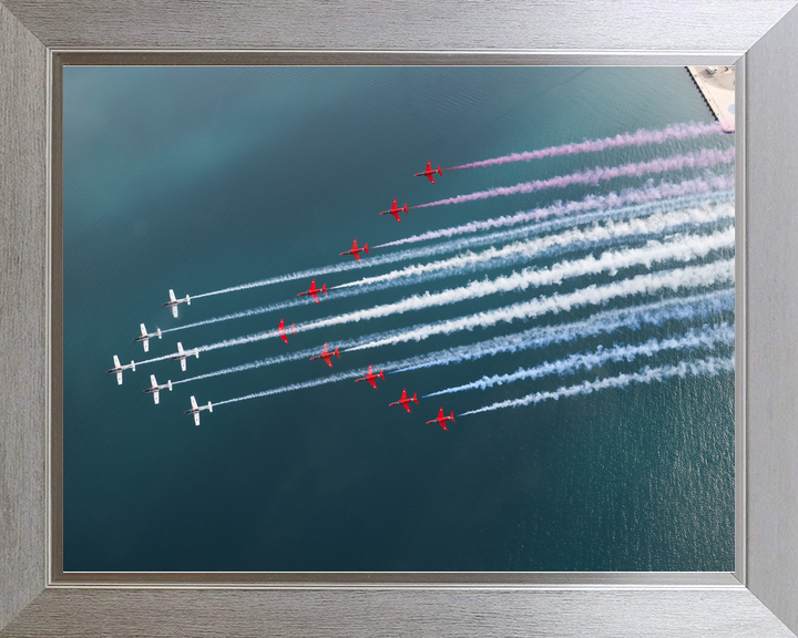 RAF Red Arrows and Wings of Storm Mixed Formation April 2024