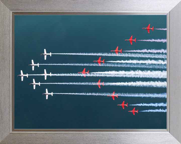 RAF Red Arrows and Wings of Storm Mixed Formation April 2024