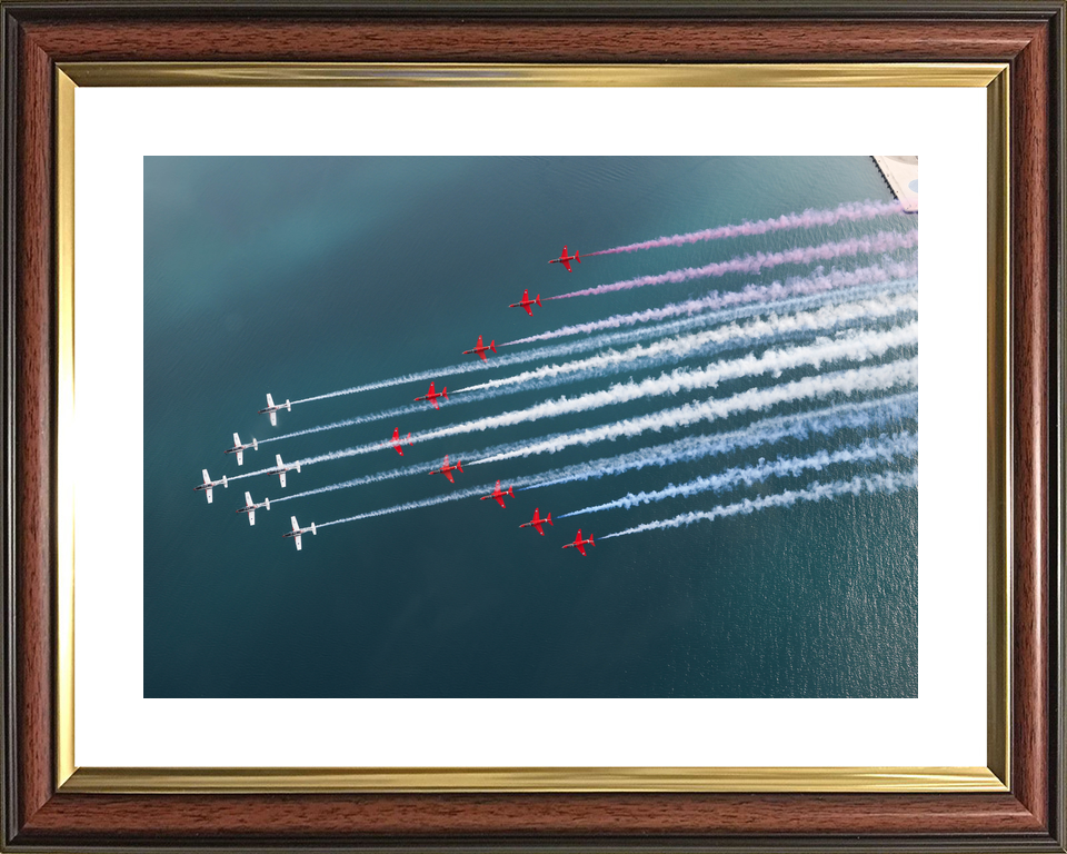 RAF Red Arrows and Wings of Storm Mixed Formation April 2024