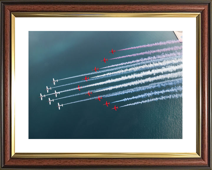 RAF Red Arrows and Wings of Storm Mixed Formation April 2024