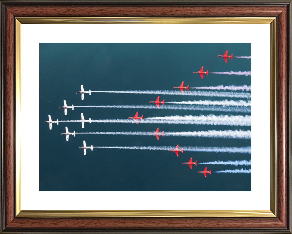 RAF Red Arrows and Wings of Storm Mixed Formation April 2024