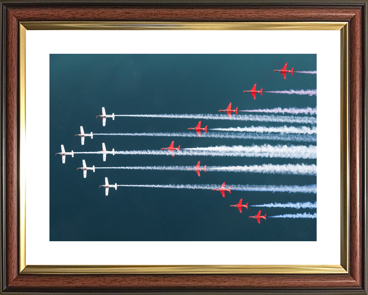 RAF Red Arrows and Wings of Storm Mixed Formation April 2024