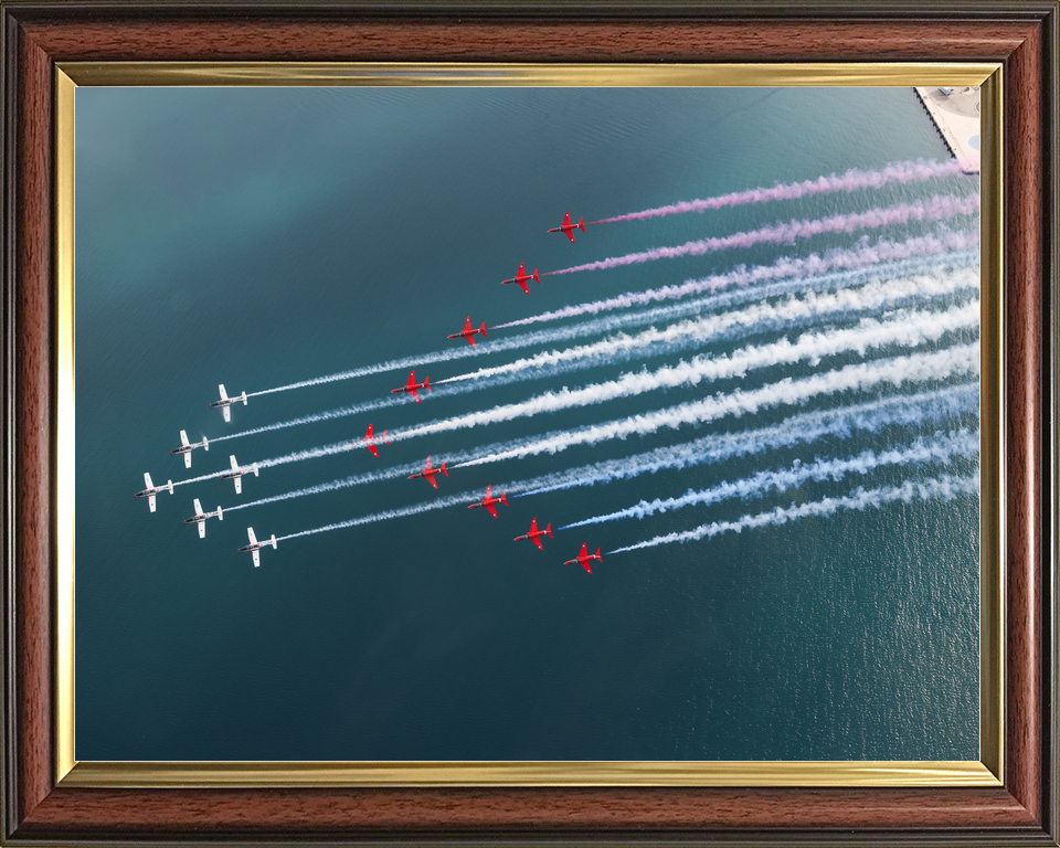 RAF Red Arrows and Wings of Storm Mixed Formation April 2024