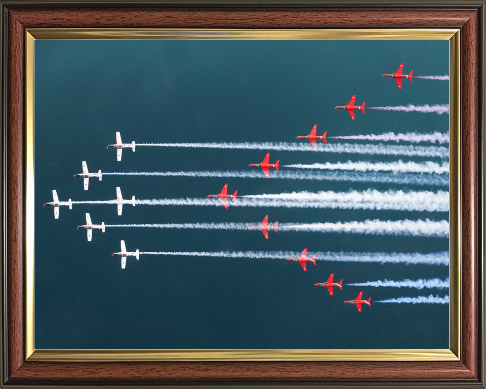 RAF Red Arrows and Wings of Storm Mixed Formation April 2024