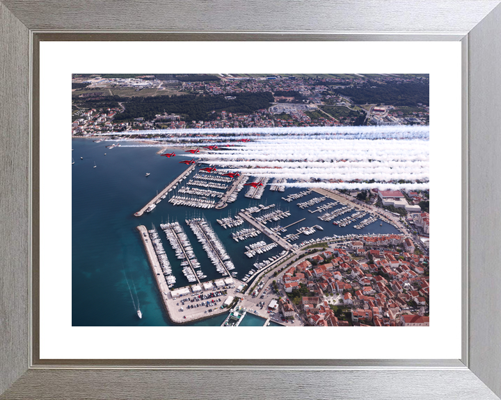 RAF Red Arrows and Wings of Storm Over Marina April 2024