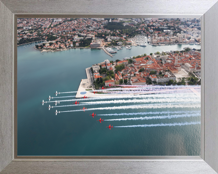 RAF Red Arrows and Wings of Storm Over Zadar April 2024