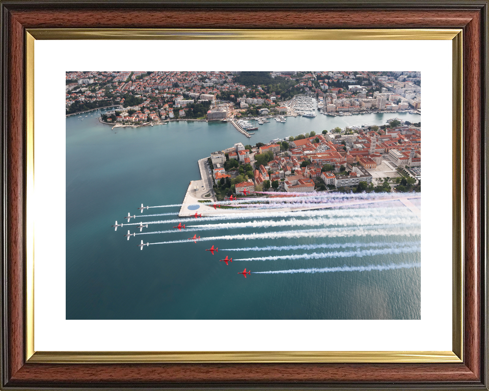 RAF Red Arrows and Wings of Storm Over Zadar April 2024