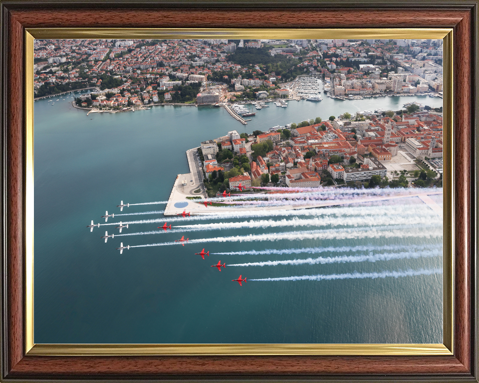 RAF Red Arrows and Wings of Storm Over Zadar April 2024