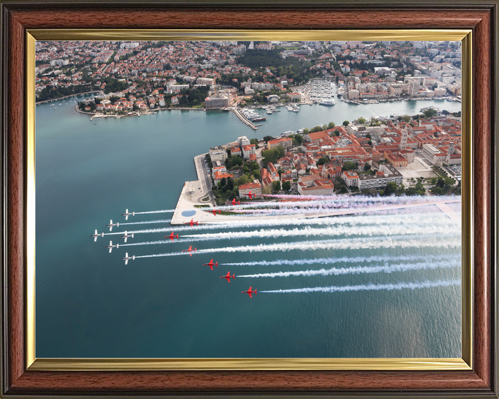 RAF Red Arrows and Wings of Storm Over Zadar April 2024