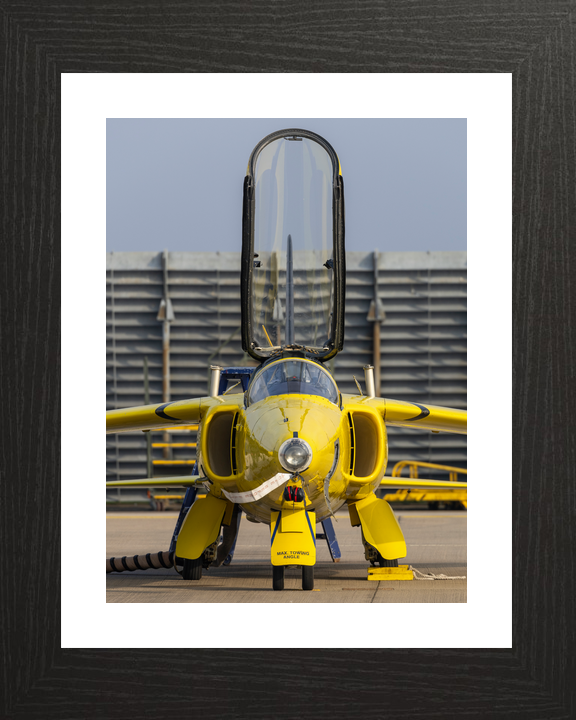 RAF Yellow Folland Gnat Head-On Waddington March 2024