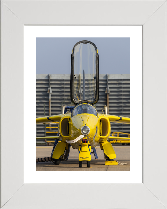RAF Yellow Folland Gnat Head-On Waddington March 2024