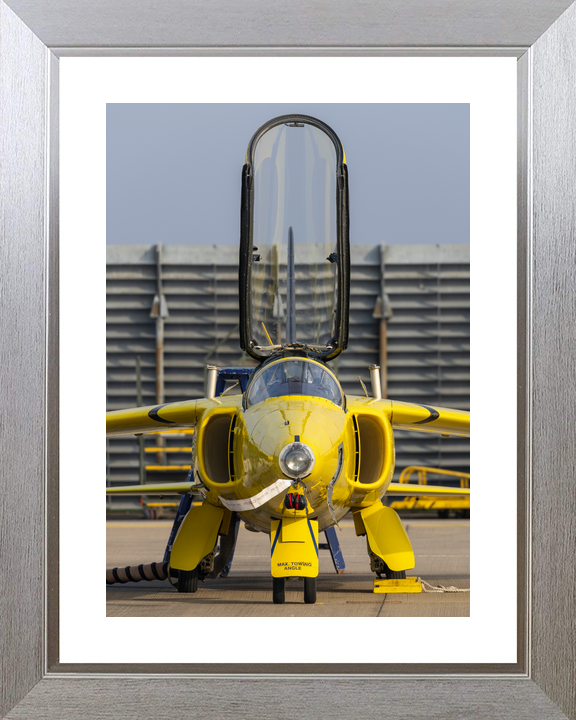 RAF Yellow Folland Gnat Head-On Waddington March 2024