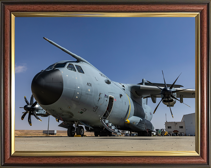 RAF A400M Atlas on the ground Photo Print Royal Air Force Aircraft Wall Art Aviation Decor Posters, Prints, & Visual Artwork Hampshire Prints 10 x 8 Classic Frame No
