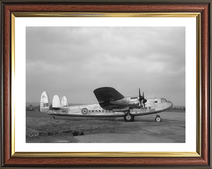 RAF Avro York C Mark I Photo Print Royal Air Force Aircraft Wall Art Aviation Decor Poster Posters, Prints, & Visual Artwork Hampshire Prints 10 x 8 Classic Frame Yes