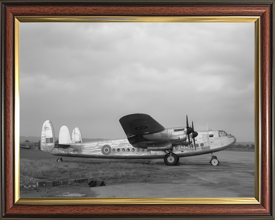 RAF Avro York C Mark I Photo Print Royal Air Force Aircraft Wall Art Aviation Decor Poster Posters, Prints, & Visual Artwork Hampshire Prints 10 x 8 Classic Frame No