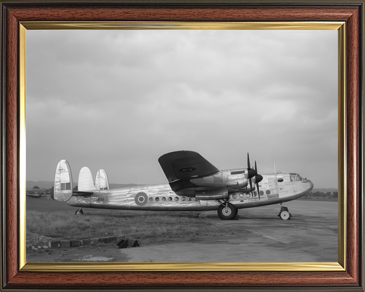 RAF Avro York C Mark I Photo Print Royal Air Force Aircraft Wall Art Aviation Decor Poster Posters, Prints, & Visual Artwork Hampshire Prints 10 x 8 Classic Frame No