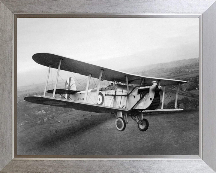 RAF Blackburn Dart Biplane Photo Print - Royal Air Force Aircraft Posters, Prints, & Visual Artwork Hampshire Prints 10 x 8 Silver Frame No