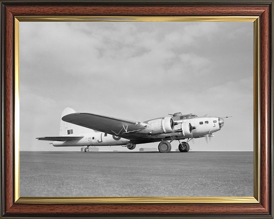 RAF Boeing B-17 Fortress IIA at Benbecula 1944 Photo Print Royal Air Force Aircraft Wall Art Aviation Decor Posters, Prints, & Visual Artwork Hampshire Prints 10 x 8 Classic Frame No