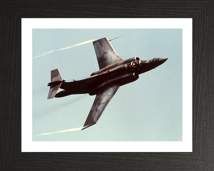RAF Buccaneer S2b in flight Photo Print Royal Air Force Aircraft Wall Art Aviation Decor Poster Posters, Prints, & Visual Artwork Hampshire Prints 10 x 8 Black Frame Yes