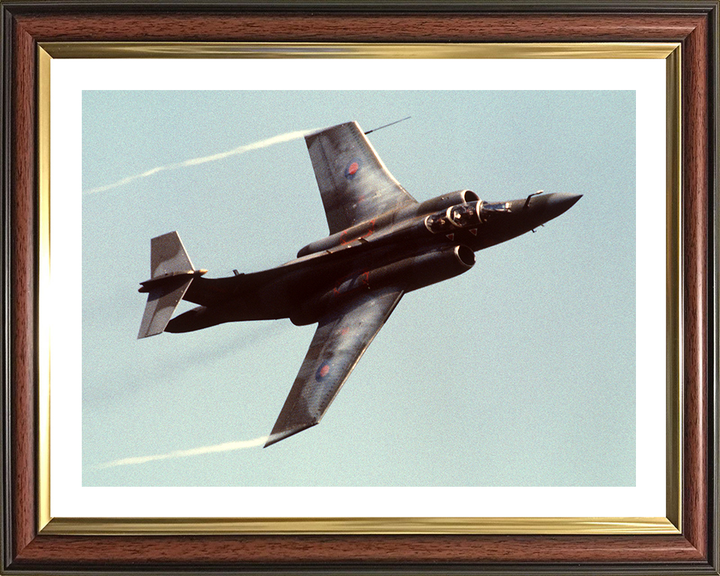RAF Buccaneer S2b in flight Photo Print Royal Air Force Aircraft Wall Art Aviation Decor Poster Posters, Prints, & Visual Artwork Hampshire Prints 10 x 8 Classic Frame Yes
