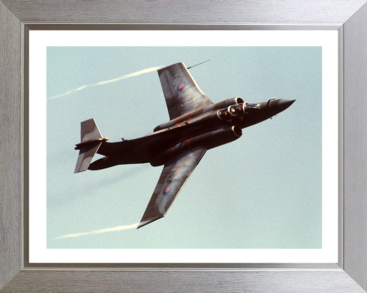 RAF Buccaneer S2b in flight Photo Print Royal Air Force Aircraft Wall Art Aviation Decor Poster Posters, Prints, & Visual Artwork Hampshire Prints 10 x 8 Silver Frame Yes