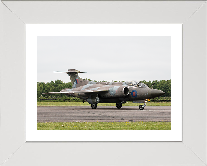 RAF Buccaneer on a runway 2015 Royal Air Force Aircraft Photo Print Wall Art Aviation Decor UK Posters, Prints, & Visual Artwork Hampshire Prints 10 x 8 White Frame Yes