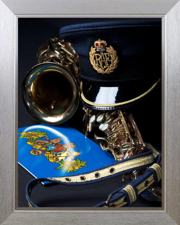 RAF Central Band Cap belt and Saxophone Photo Print Royal Air Force Wall Art Decor Poster Posters, Prints, & Visual Artwork Hampshire Prints