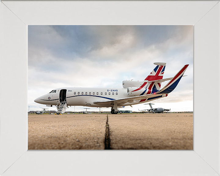 RAF Envoy IV CC Mk1 at RAF Northolt Photo Print Royal Air Force Aircraft Wall Art Aviation Decor Posters, Prints, & Visual Artwork Hampshire Prints 10 x 8 White Frame No