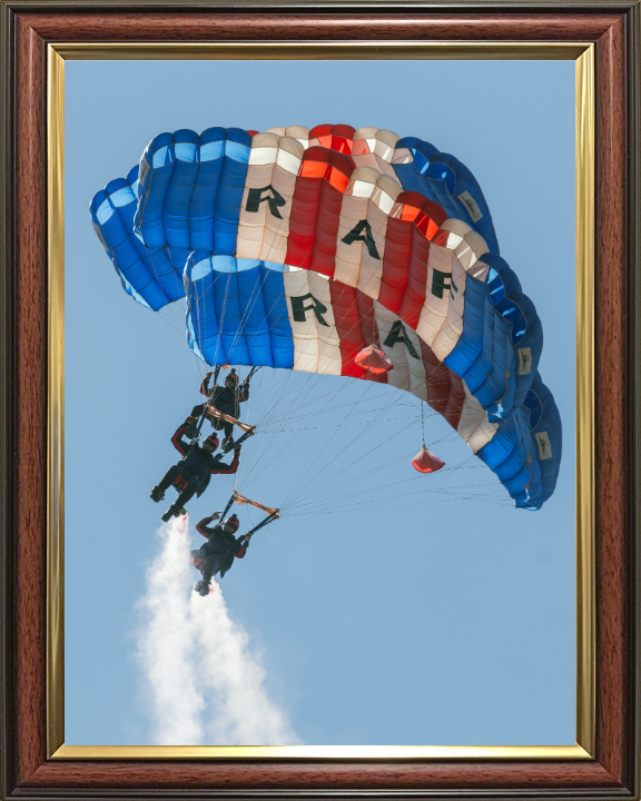 RAF Falcons Parachute display team Photo Print Royal Air Force Wall Art Decor Poster Posters, Prints, & Visual Artwork Hampshire Prints 10 x 8 Classic Frame No