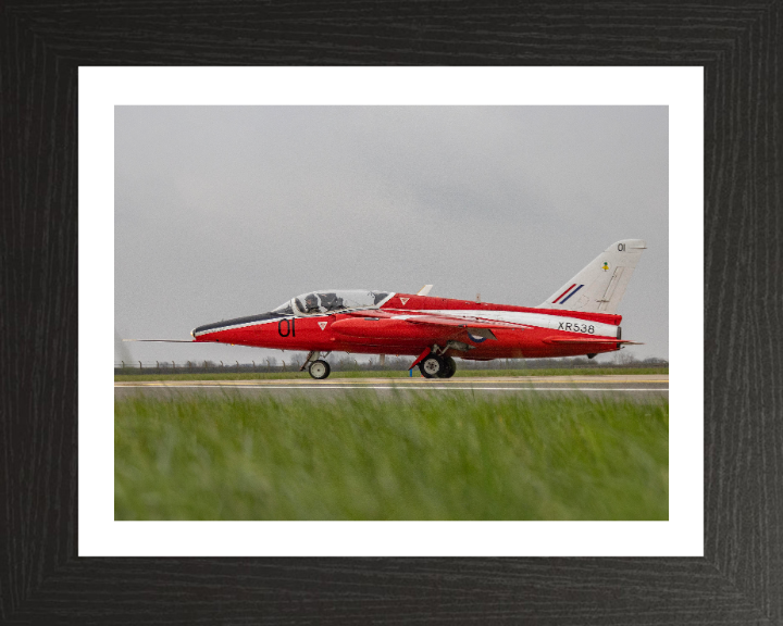 RAF Folland Gnat from 1964 Photo Print Royal Air Force Aircraft Red Arrows Aerobatic Display Wall Art Aviation Decor UK Posters, Prints, & Visual Artwork Hampshire Prints 10 x 8 Black Frame Yes