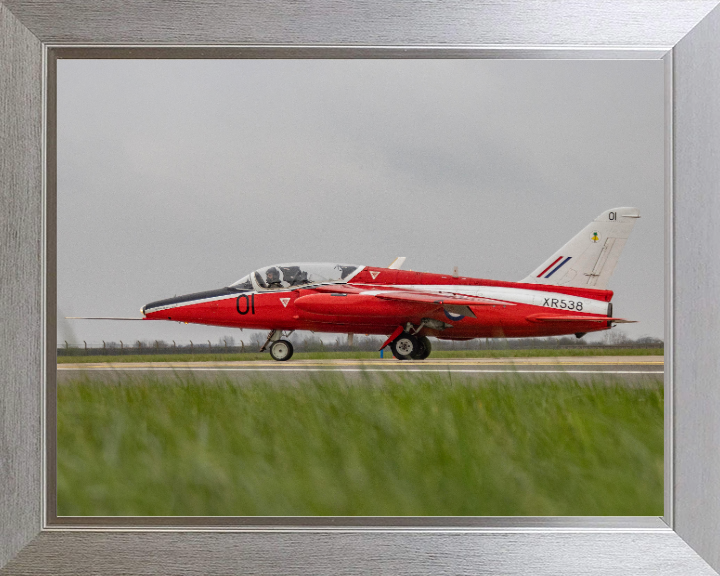 RAF Folland Gnat from 1964 Photo Print Royal Air Force Aircraft Red Arrows Aerobatic Display Wall Art Aviation Decor UK Posters, Prints, & Visual Artwork Hampshire Prints 10 x 8 Silver Frame No