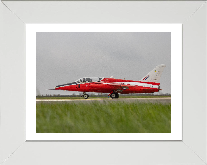 RAF Folland Gnat from 1964 Photo Print Royal Air Force Aircraft Red Arrows Aerobatic Display Wall Art Aviation Decor UK Posters, Prints, & Visual Artwork Hampshire Prints 10 x 8 White Frame Yes