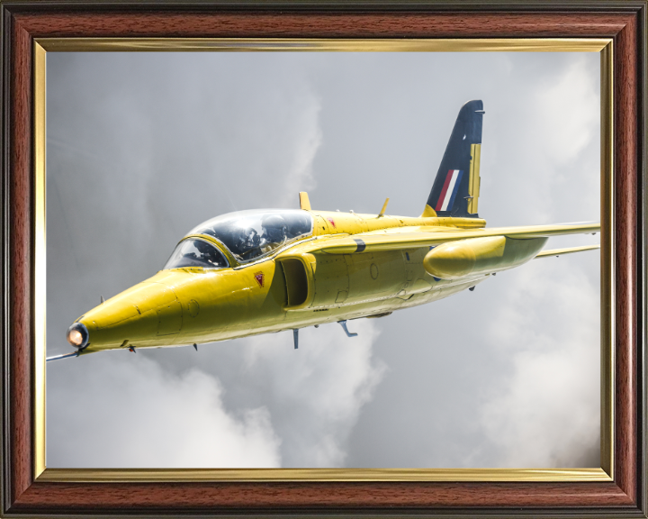 RAF Folland Gnat in flight Photo Print Red Arrows Aerobatic Display Wall Art Aviation Decor UK Posters, Prints, & Visual Artwork Hampshire Prints 10 x 8 Classic Frame No