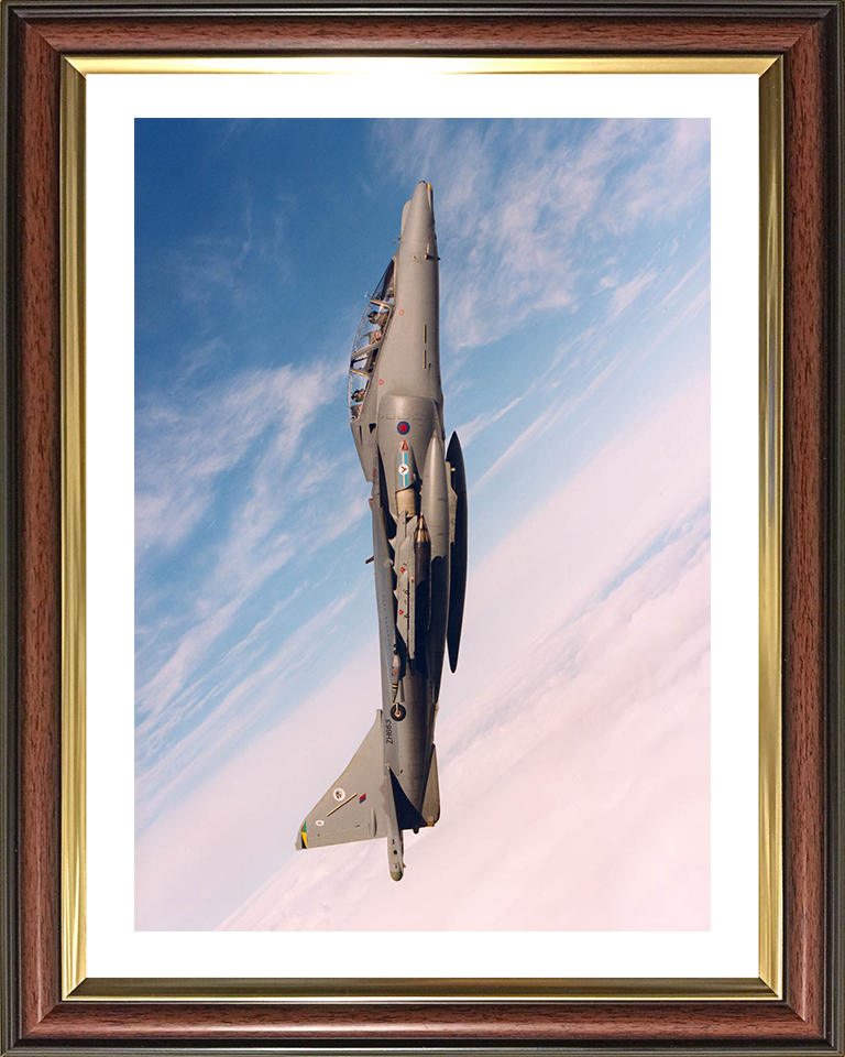 RAF Harrier T10 Vertical Climb Photo Print Royal Air Force Aircraft Wall Art Aviation Decor Posters, Prints, & Visual Artwork Hampshire Prints 10 x 8 Classic Frame Yes