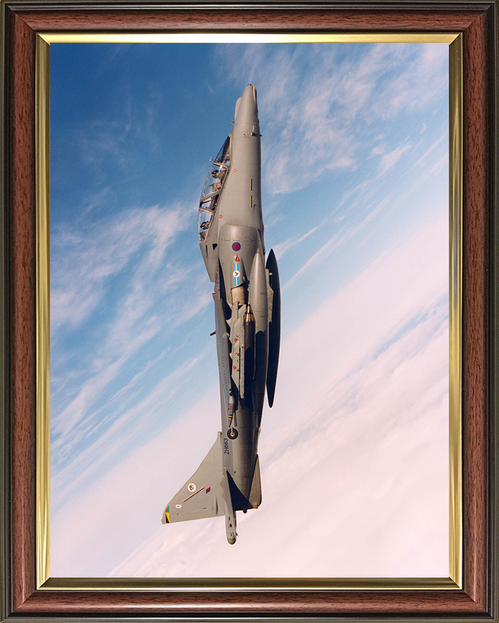 RAF Harrier T10 Vertical Climb Photo Print Royal Air Force Aircraft Wall Art Aviation Decor Posters, Prints, & Visual Artwork Hampshire Prints 10 x 8 Classic Frame No