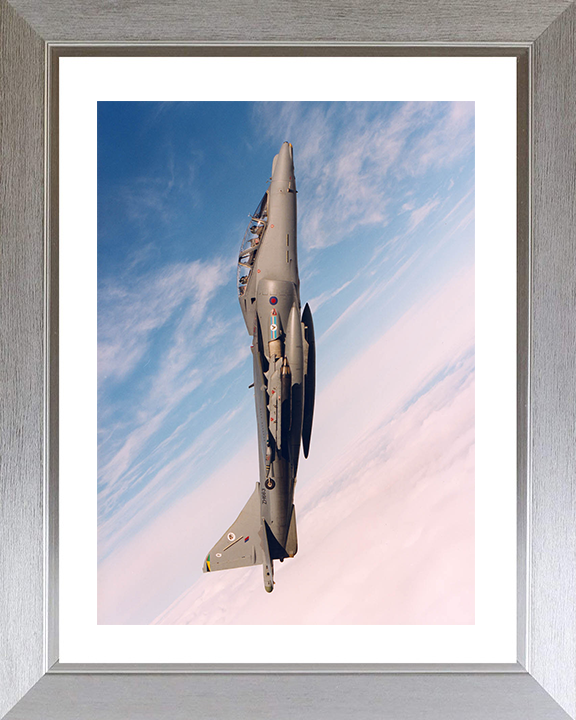 RAF Harrier T10 Vertical Climb Photo Print Royal Air Force Aircraft Wall Art Aviation Decor Posters, Prints, & Visual Artwork Hampshire Prints 10 x 8 Silver Frame Yes