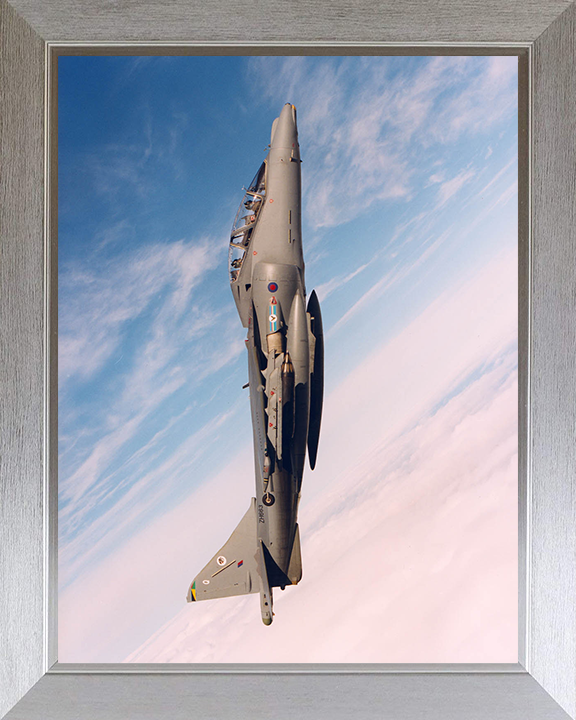 RAF Harrier T10 Vertical Climb Photo Print Royal Air Force Aircraft Wall Art Aviation Decor Posters, Prints, & Visual Artwork Hampshire Prints 10 x 8 Silver Frame No