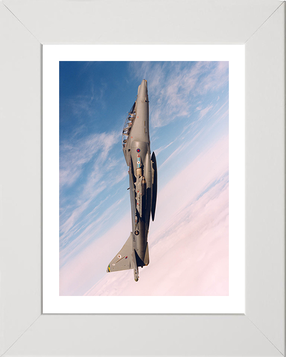 RAF Harrier T10 Vertical Climb Photo Print Royal Air Force Aircraft Wall Art Aviation Decor Posters, Prints, & Visual Artwork Hampshire Prints 10 x 8 White Frame Yes