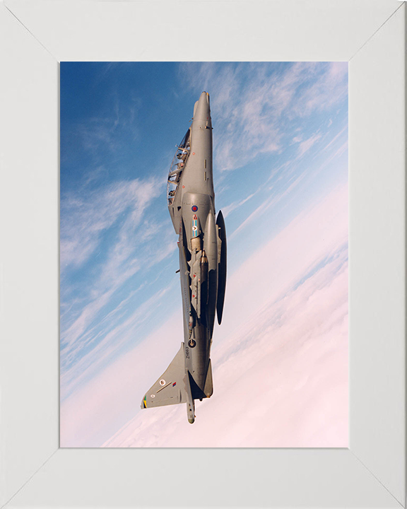RAF Harrier T10 Vertical Climb Photo Print Royal Air Force Aircraft Wall Art Aviation Decor Posters, Prints, & Visual Artwork Hampshire Prints 10 x 8 White Frame No