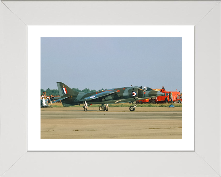 RAF Harrier GR.1 Jet 1969 Photo Print Royal Air Force Aircraft Wall Art Aviation Decor Military Poster Posters, Prints, & Visual Artwork Hampshire Prints 10 x 8 White Frame Yes