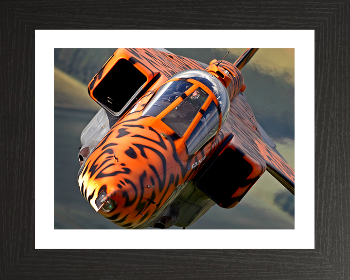 RAF Jaguar Final Flight with special Livery Royal Air Force Aircraft Photo Print Wall Art Aviation Decor UK Posters, Prints, & Visual Artwork Hampshire Prints 10 x 8 Black Frame Yes