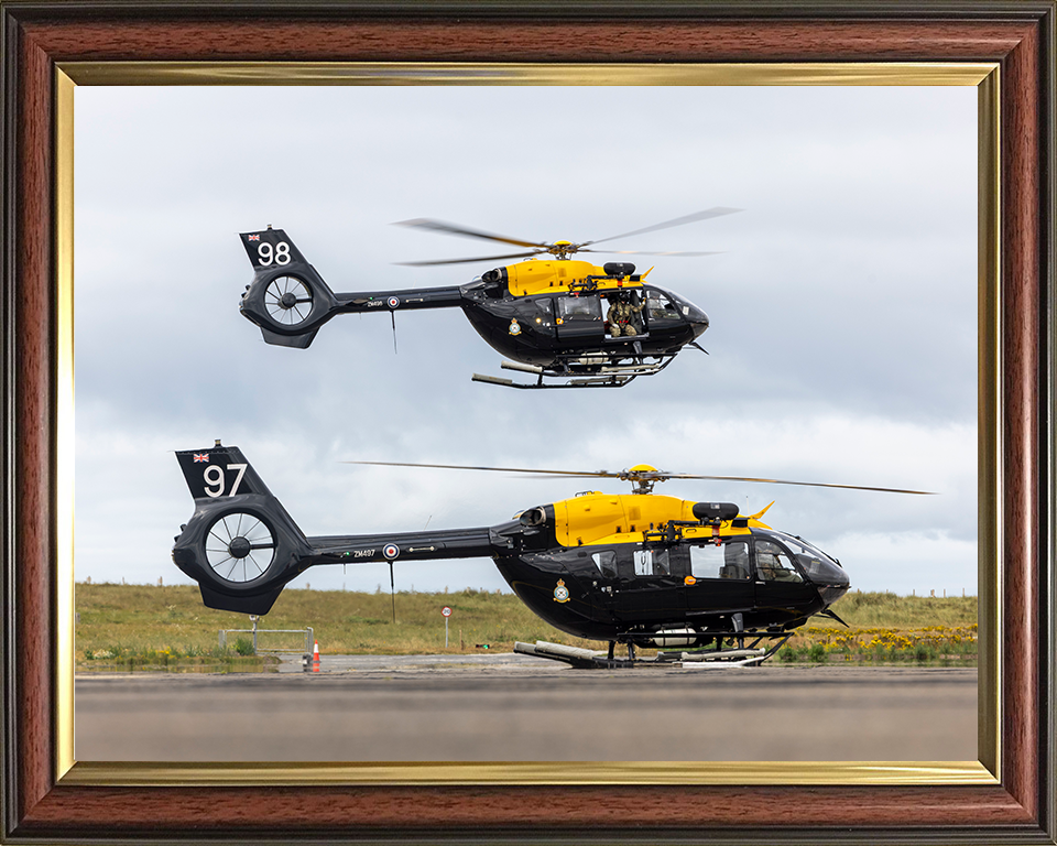 RAF Jupiter Helicopters at RAF Valley Photo Print Royal Air Force Aircraft Wall Art Aviation Decor Posters, Prints, & Visual Artwork Hampshire Prints 10 x 8 Classic Frame No