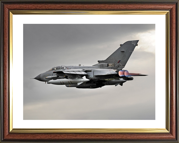 RAF Tornado GR4 Jet in Flight Photo Print Royal Air Force Aircraft Wall Art Aviation Decor Posters, Prints, & Visual Artwork Hampshire Prints 10 x 8 Classic Frame Yes