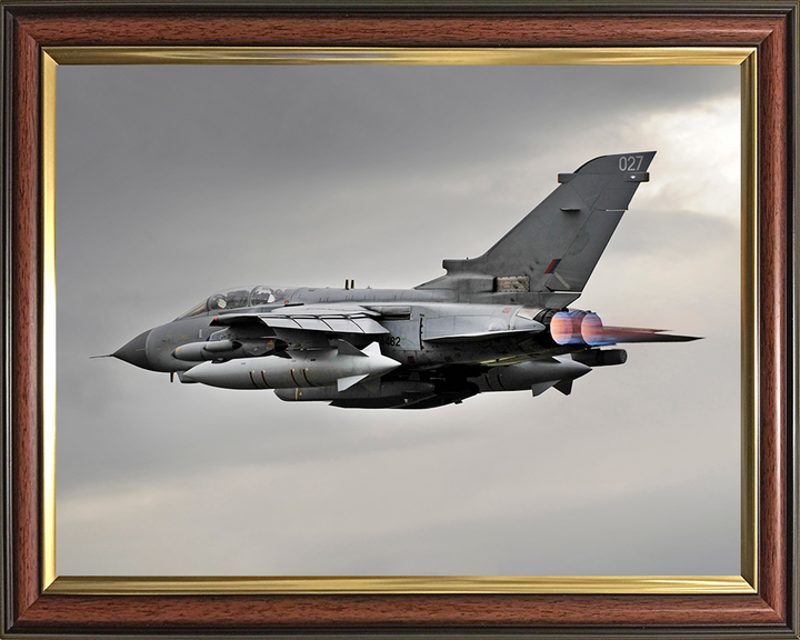RAF Tornado GR4 Jet in Flight Photo Print Royal Air Force Aircraft Wall Art Aviation Decor Posters, Prints, & Visual Artwork Hampshire Prints 10 x 8 Classic Frame No