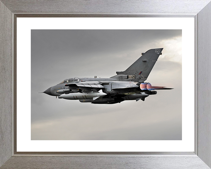 RAF Tornado GR4 Jet in Flight Photo Print Royal Air Force Aircraft Wall Art Aviation Decor Posters, Prints, & Visual Artwork Hampshire Prints 10 x 8 Silver Frame Yes